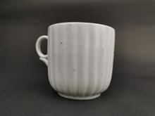 Load image into Gallery viewer, Antique Moustache Cup Mug Ceramic Porcelain White with Pink and Yellow Flowers