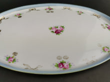 Load image into Gallery viewer, Antique Noritake Japanese Porcelain Vanity Tray Hand Painted Oval Early 1900's Original Decorative Ceramic Porcelain Made in Japan