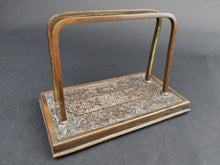 Load image into Gallery viewer, Antique Letter Rack Holder Brass Victorian Late 1800's - Early 1900's
