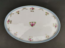 Load image into Gallery viewer, Antique Noritake Japanese Porcelain Vanity Tray Hand Painted Oval Early 1900's Original Decorative Ceramic Porcelain Made in Japan