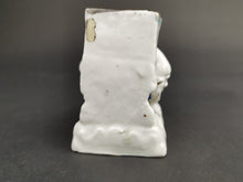 Load image into Gallery viewer, Antique Victorian Fairing Figurine Bisque Ceramic Pottery 1800's Original The Last in Bed To Put Out The Light