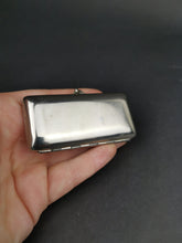 Load image into Gallery viewer, Vintage Miniature Manicure Nail Tools Set in Silver Chrome Metal Travel Case with Cherry Red Bakelite Handles 1920's Art Deco Original