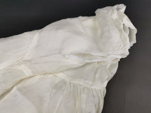 Load image into Gallery viewer, Antique Silk and Lace Baby's Dress Late 1800's Victorian Original 6 - 12 months Cream Beige Summer Sleeveless