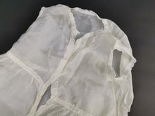 Load image into Gallery viewer, Antique Silk and Lace Baby's Dress Late 1800's Victorian Original 6 - 12 months Cream Beige Summer Sleeveless