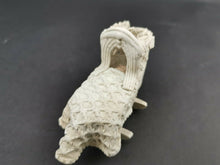 Load image into Gallery viewer, Antique Doll Cradle Baby Bed Cot with Baby Inside and Canopy Miniature Dolls House Victorian 1800's Original
