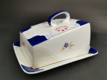 Load image into Gallery viewer, Vintage Cheese or Butter Dish Ceramic Pottery Art Deco 1920's Original Made in England