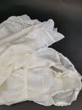 Load image into Gallery viewer, Antique Silk and Lace Baby's Dress Late 1800's Victorian Original 6 - 12 months Cream Beige Summer Sleeveless