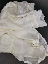 Load image into Gallery viewer, Antique Silk and Lace Baby's Dress Late 1800's Victorian Original 6 - 12 months Cream Beige Summer Sleeveless