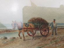 Load image into Gallery viewer, Antique Seascape Watercolor Painting on the Tay Scotland Scottish Landscape Original Art Signed by Artist and Dated 1894 in Frame Framed