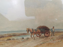 Load image into Gallery viewer, Antique Seascape Watercolor Painting on the Tay Scotland Scottish Landscape Original Art Signed by Artist and Dated 1894 in Frame Framed
