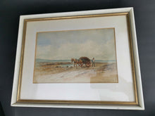 Load image into Gallery viewer, Antique Seascape Watercolor Painting on the Tay Scotland Scottish Landscape Original Art Signed by Artist and Dated 1894 in Frame Framed
