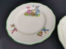 Load image into Gallery viewer, Vintage Alfred Meakin Pixie Ware Dishes Teacup Cup Mug Saucers Plate Bowl Set Ceramic Pottery Made in England 1950's Mid Century Original