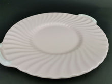 Load image into Gallery viewer, Antique Minton Ceramic Serving Platter Plate Round Pink and White Parian Signed