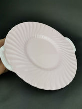 Load image into Gallery viewer, Antique Minton Ceramic Serving Platter Plate Round Pink and White Parian Signed
