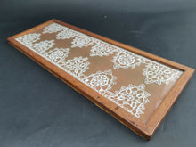 Load image into Gallery viewer, Antique Italian Reticella Lace in Wood Shadowbox Display Frame 17th - 18th Century Original Wall Hanging