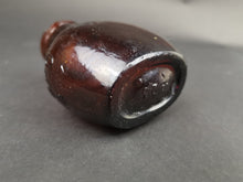 Load image into Gallery viewer, Antique Oxo Jar Amber Glass 1910