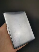 Load image into Gallery viewer, Vintage Art Deco Cigarette Case Silver Chrome Metal Made in England 1920's - 1930's Original