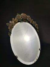 Load image into Gallery viewer, Vintage Barbola Mirror Oval with Flowers for Vanity or Dressing Table 1930's - 1940's Original