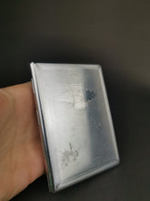 Load image into Gallery viewer, Vintage Art Deco Cigarette Case Silver Chrome Metal Made in England 1920's - 1930's Original