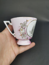 Load image into Gallery viewer, Antique Tea Cup Aberdeen Scotland Souvenir Pink White and Gold Victorian Late 1800's - Early 1900's Old Machar Cathedral Church of Scotland