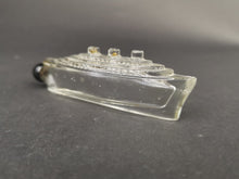 Load image into Gallery viewer, Vintage Novelty Perfume Bottle Glass Ship Figural 1940's - 1950's Original Rare and Unusual