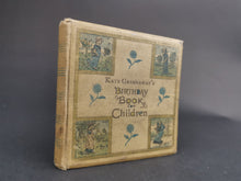 Load image into Gallery viewer, Antique Kate Greenaway's Birthday Book for Children Illustrated 1880's Victorian Original with 382 Illustrations by Kate Greenaway Miniature