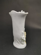Load image into Gallery viewer, Antique Flower or Spill Vase with Girl and Lamb Victorian Bisque Porcelain Late 1800's Original