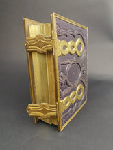 Load image into Gallery viewer, Antique Photo Album Leather and Brass Metal Victorian Original 1800's for Pictures Photographs