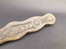 Load image into Gallery viewer, Antique Carved Wood Dagger Sword Hanging Carving Wooden Folk Art Hand Made Original
