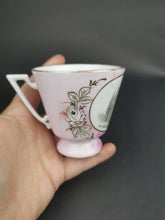 Load image into Gallery viewer, Antique Tea Cup Aberdeen Scotland Souvenir Pink White and Gold Victorian Late 1800's - Early 1900's Old Machar Cathedral Church of Scotland