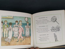 Load image into Gallery viewer, Antique Kate Greenaway's Birthday Book for Children Illustrated 1880's Victorian Original with 382 Illustrations by Kate Greenaway Miniature