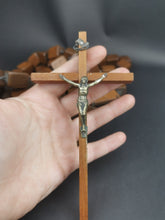 Load image into Gallery viewer, Vintage Huge Monk's Rosary Beads and Crucifix Cross Wood Wooden Very Large