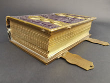 Load image into Gallery viewer, Antique Photo Album Leather and Brass Metal Victorian Original 1800's for Pictures Photographs