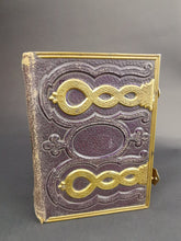Load image into Gallery viewer, Antique Photo Album Leather and Brass Metal Victorian Original 1800's for Pictures Photographs