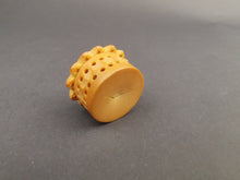 Load image into Gallery viewer, Antique Hand Carved Coquilla Nut Seed Pill Box or Ring Box Late 1800's Original Victorian
