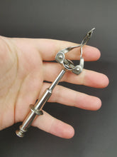 Load image into Gallery viewer, Antique Sugar Tongs Push Button Pick Up Silver Metal Early 1900's Original Made in England