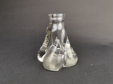 Load image into Gallery viewer, Antique Bottle Vase Clear Twisted Glass Late 1800's Original Posy Flower Vase