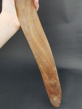Load image into Gallery viewer, Antique Aboriginal Boomerang Hand Made Original Carved Wood Wooden with Dot Art