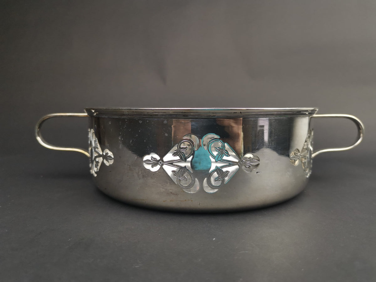 Antique Silver Plated Bread or Fruit Bowl Hamilton Laidlaw and Co of  Glasgow Scotland