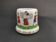 Load image into Gallery viewer, Vintage Ceramic Children's Money Box Bank Franz Heinrich and Co. German Bavaria Germany 1940's - 1950's Original Bavarian Selb Rare