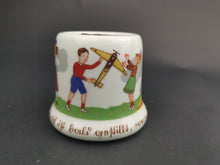 Load image into Gallery viewer, Vintage Ceramic Children's Money Box Bank Franz Heinrich and Co. German Bavaria Germany 1940's - 1950's Original Bavarian Selb Rare