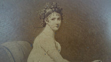 Load image into Gallery viewer, Antique Madame Juliette Recamier Photograph on Card 1800's Jacques-Louis David