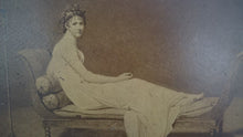 Load image into Gallery viewer, Antique Madame Juliette Recamier Photograph on Card 1800's Jacques-Louis David