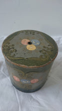 Load image into Gallery viewer, Antique Art Nouveau String Yarn or Twine Holder Box Late 1800's - Early 1900's Hand Painted Original Vintage Victorian