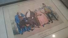 Load image into Gallery viewer, Antique French Theatre Du Vaudeville Lithograph Print 1831  in Antique Wooden Frame
