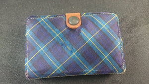 Vintage Silk Tartan Ware Scottish Tartanware Needlecase Needle Case Holder 1920's Scotland