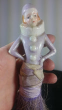 Load image into Gallery viewer, Vintage Ceramic Flapper Lady Half Doll Butler&#39;s Crumb Brush 1920&#39;s Art Deco
