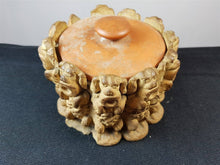 Load image into Gallery viewer, Antique Clay Art Pottery Dogs Figural Tobacco Jar Rare Hand Made Original
