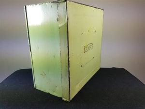 Vintage Tin Kemps Biscuits Box  Green Original Art Deco 1930's Rare