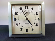 Load image into Gallery viewer, VIntage Art Deco Westclox Alarm Clock for Desk or Table Grey  1930&#39;s - 1940&#39;s Original
